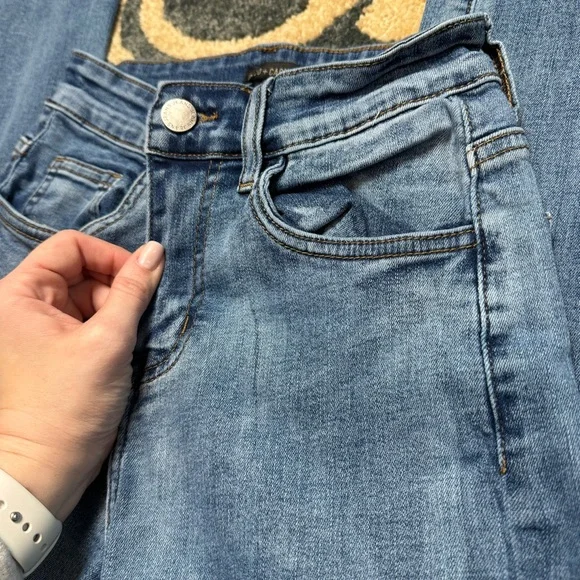 Coco + Carmen Classic Blue Straight Leg Jeans - Picture 5 of 8